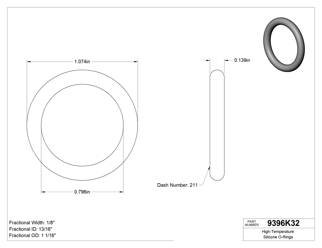 Technical drawing - 9396K32